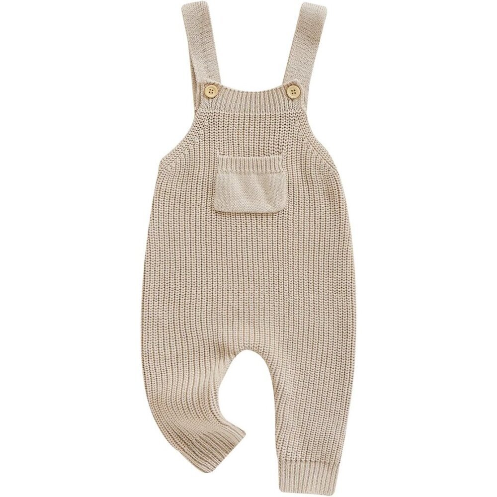 Toddler Unisex Outfits Knit Romper Overall Suspender Jumpsuit, Size 2-3T NWOT